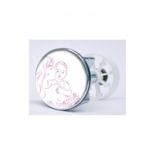 Stickers Mère-Et-Bébé Autocollant Bonde Lavabo Évier Bouchon - 6,2 Cm