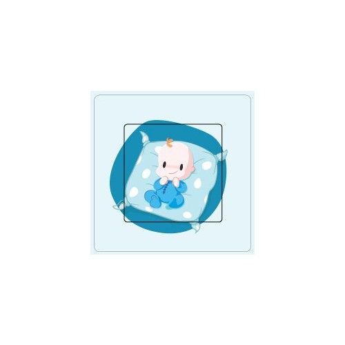 Coussin Bébé Sticker Autocollant Interrupteur