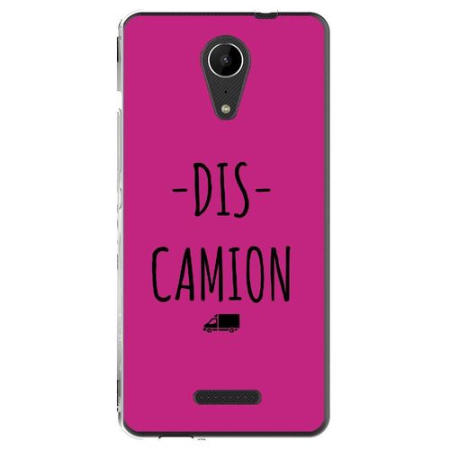 Coque Souple Pour Wiko Tommy 2 Avec Impression Motifs Dis Camion Fushia