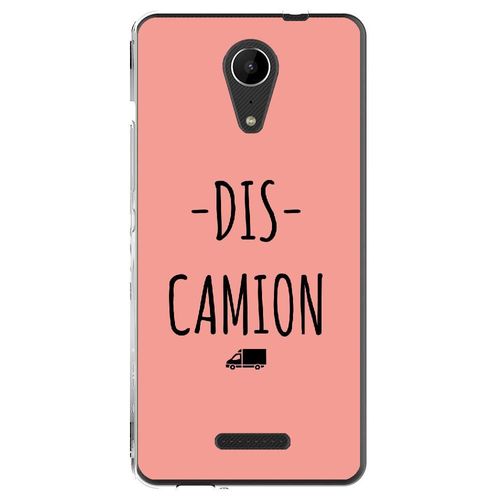 Coque Souple Pour Wiko Tommy 2 Avec Impression Motifs Dis Camion Rose