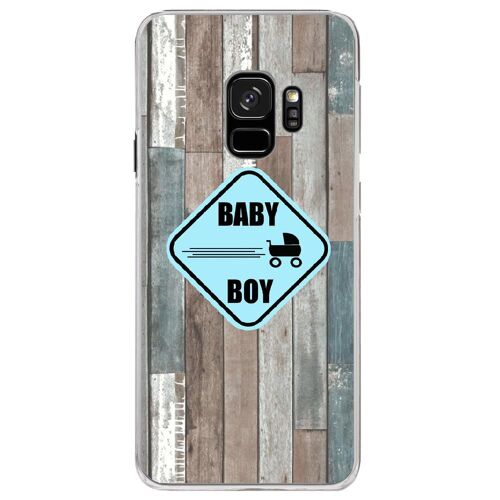 Coque rigide transparente pour Samsung Galaxy S9 avec impression Motifs Baby Boy