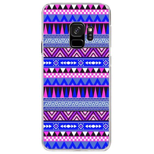 Coque rigide transparente pour Samsung Galaxy S9 avec impression Motifs aztèque