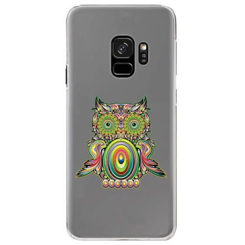 Coque Rigide Transparente Pour Samsung Galaxy S9 Avec Impression Motifs Chouette