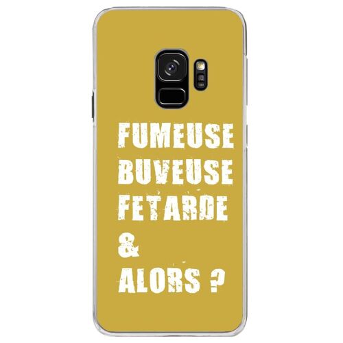 Coque Rigide Transparente Pour Samsung Galaxy S9 Avec Impression Motifs Fumeuse