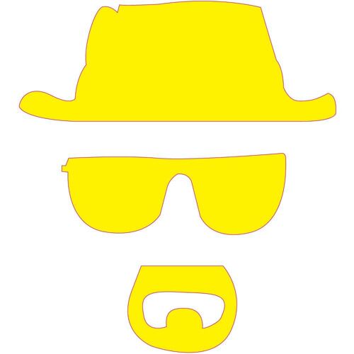 Breaking-Bad Pomme Sticker Adhesif Pour Mac Apple - Jaune