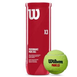 Balles De Padel - Wilson - X3 - Jaune - Botte De 3 - Dura-Weave