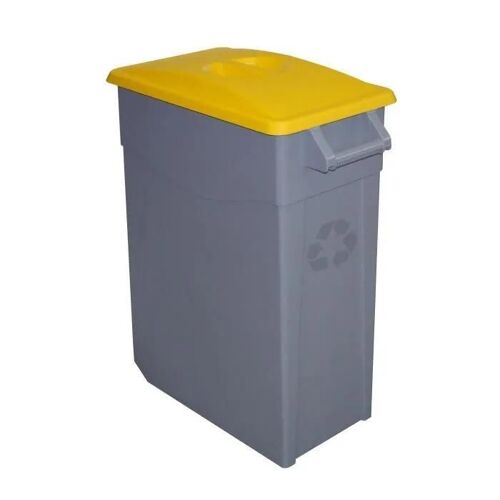 Denox Conteneur Zeus Fermé, 65 L, Jaune Polypropylène, Unique