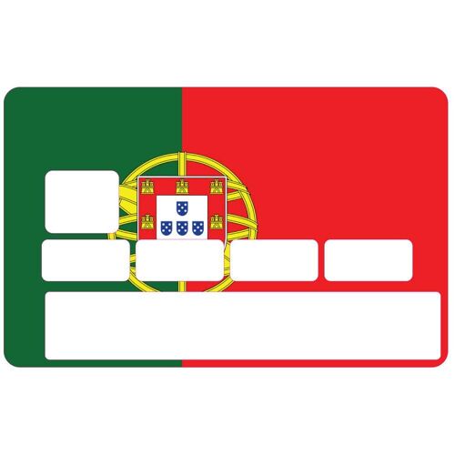 Autocollant Drapeau Portugal Numéro 12 Carte Bleue Carte Bancaire Cb Adhésif Sticker