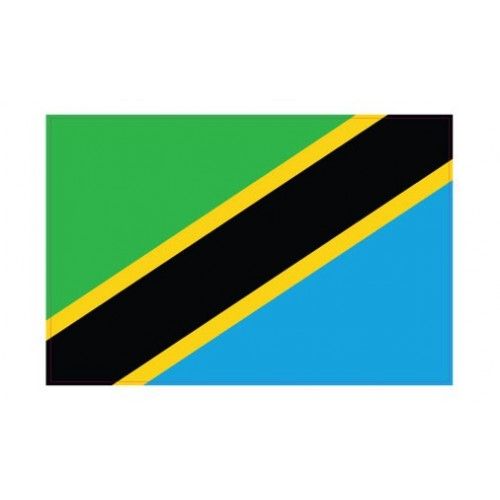 Autocollant Drapeau Tanzania Tanzanie Sticker Flag - 12 Cm
