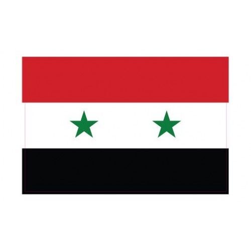 Autocollant Drapeau Syria Syrienne Sticker Flag - 4 Cm