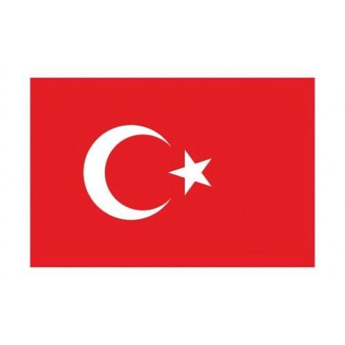 Autocollant Drapeau Turkey Turquie Sticker Flag - 4 Cm