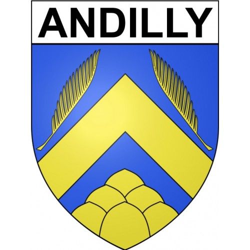 Andilly 95 Ville Stickers Blason Autocollant Adhésif - 8 Cm