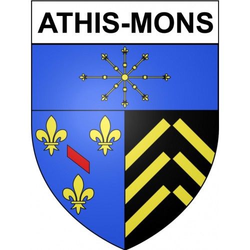 Athis-Mons 91 Ville Stickers Blason Autocollant Adhésif - 12 Cm