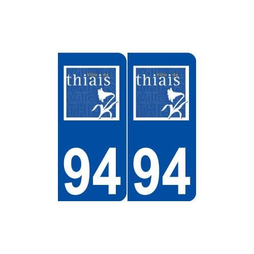 94 Thiais Logo Autocollant Plaque Stickers Ville - Arrondis