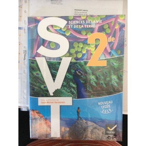 Livre Svt Seconde