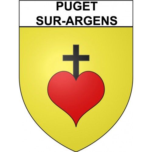 Puget-Sur-Argens 83 Ville Stickers Blason Autocollant Adhésif - 17 Cm