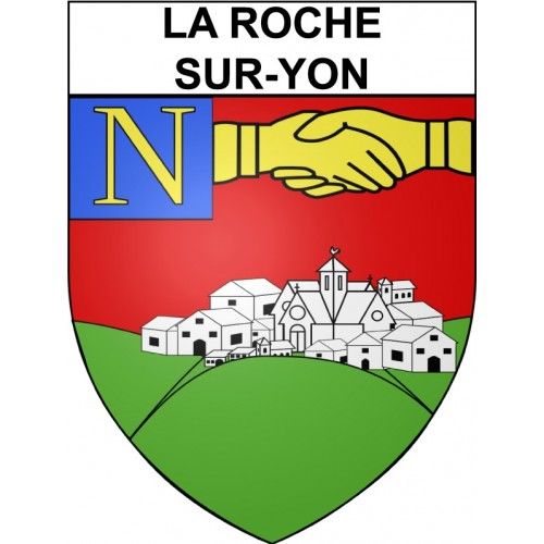La Roche-Sur-Yon 85 Ville Stickers Blason Autocollant Adhésif - 17 Cm