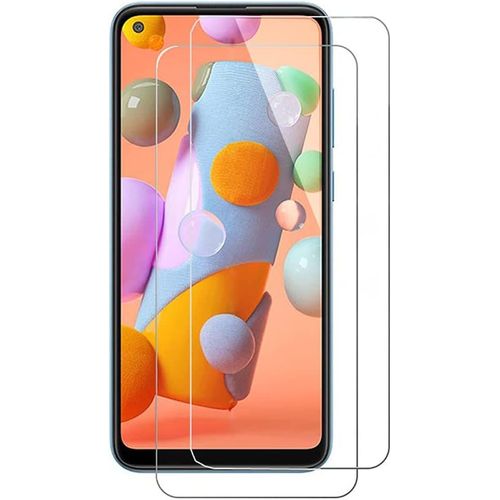 [2 Pièces] Protection D'écran En Verre Trempé Compatible Avec Samsung Galaxy A11 (6.4"") Haute Sensibilité Film Protection Écran [Hd Transparent][Bubble Proof][Facile À Installer]