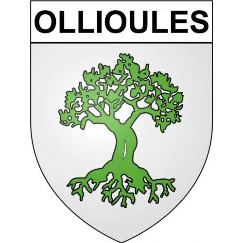 Ollioules 83 Ville Stickers Blason Autocollant Adhésif - 8 Cm