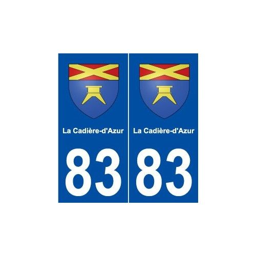 83 La Cadière-D'azur Blason Autocollant Plaque Stickers Ville - Droits