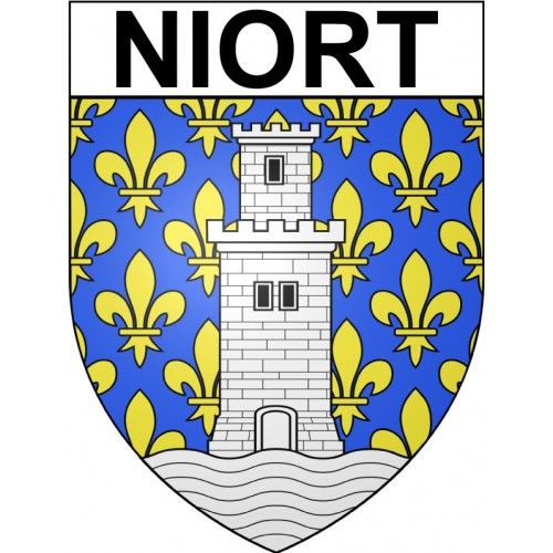 Niort 79 Ville Stickers Blason Autocollant Adhésif - 4 Cm