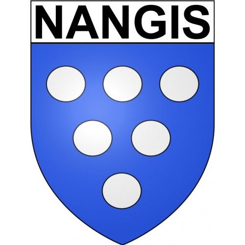 Nangis 77 Ville Stickers Blason Autocollant Adhésif - 12 Cm