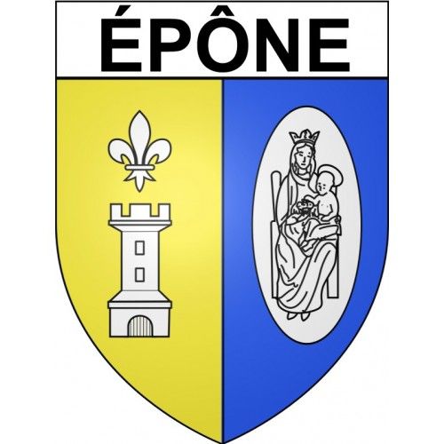 Épône 78 Ville Stickers Blason Autocollant Adhésif - 17 Cm