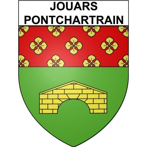 Jouars-Pontchartrain 78 Ville Stickers Blason Autocollant Adhésif - 17 Cm