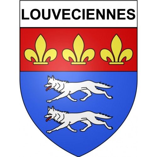 Louveciennes 78 Ville Stickers Blason Autocollant Adhésif - 8 Cm