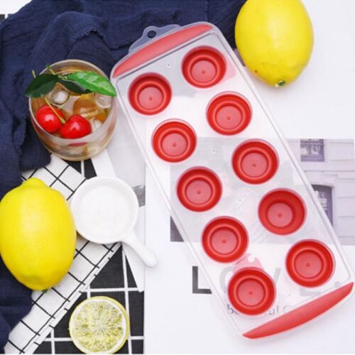 Moule Cube De Glace En Caoutchouc | Rond Rétractable, Moule De Glaçon Domestique, Glaçon Bricolage, Boîte Alimentaire Auxiliaire 3 Pièces Cuisine Bricolage