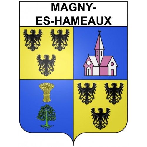 Magny-Les-Hameaux 78 Ville Stickers Blason Autocollant Adhésif - 17 Cm