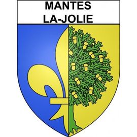 Mantes-La-Jolie 78 Ville Stickers Blason Autocollant Adhésif - 12 Cm