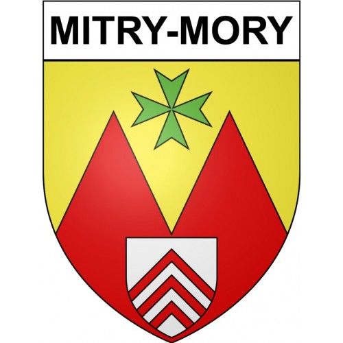 Mitry-Mory 77 Ville Stickers Blason Autocollant Adhésif - 8 Cm