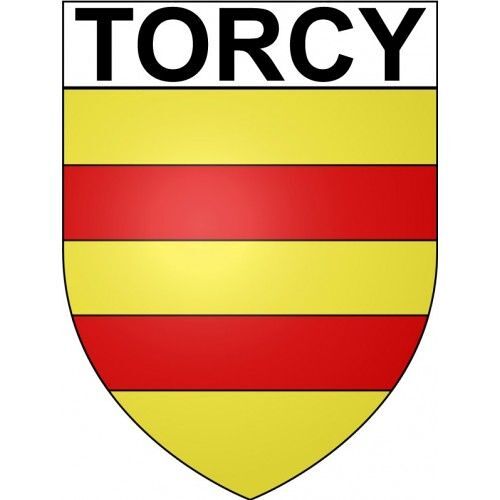 Torcy 77 Ville Stickers Blason Autocollant Adhésif - 17 Cm