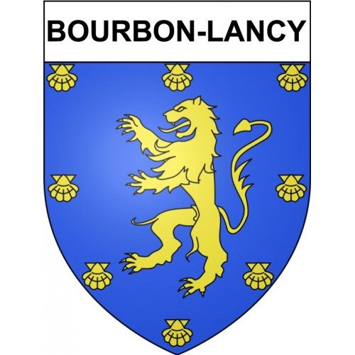 Bourbon-Lancy 71 Ville Stickers Blason Autocollant Adhésif - 8 Cm