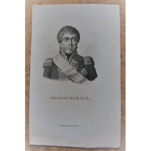 Gravure 19° Desfourneaux Général D'empire