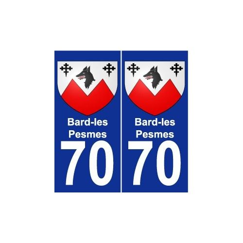 70 Bard-Les-Pesmes Blason Autocollant Plaque Stickers Ville - Droits