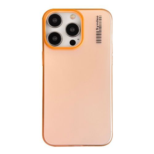 Coque Translucide En Polycarbonate Pour Iphone 16 Plus - Toucher Doux Et Sablé (Orange)