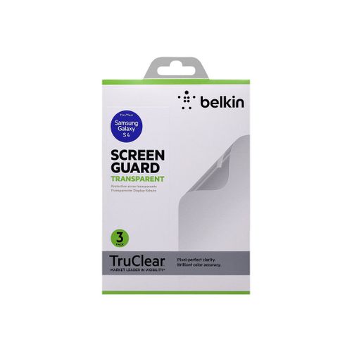 Belkin Screen Guard Transparent Screen Protector - Protection D'écran Pour Téléphone Portable - Transparent (Pack De 3) - Pour Samsung Galaxy S4