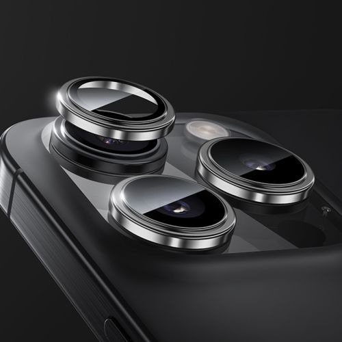 Film De Protection En Métal Unique Benks King Kong Pour Objectif D'iphone 16 (Argent)