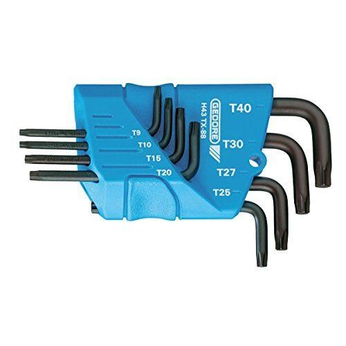 Gedore H 43 TX-08 Jeu de 8 clés mâles coudées pour vis Torx femelles Import Allemagne