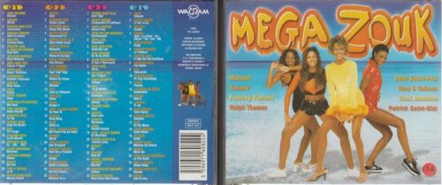 Mega Zouk4 Cd 1-2-3-4 Boitier Special - Jocelyne Beroard - Tony Chasseur Beethova Obas Desraviaux Kali Francis Vincent Marthely - Ralph Thamar - Mathieu St- Eloi Edith Lefel Obad Acoustik Wagram 2000