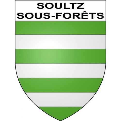 Soultz-Sous-Forêts67 Ville Sticker Blason Écusson Autocollant Adhésif - 12 Cm