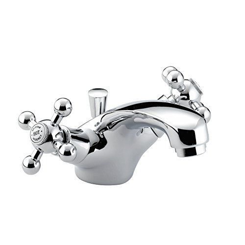 Bristan R BAS C Chromé Regency Mitigeur monotrou pour lavabo avec bonde de vidage Pop-Up