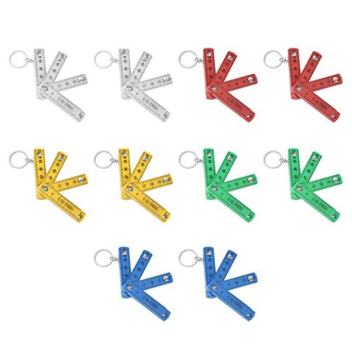 Règle pliante en plastique, Portable avec porte-clés pour la pose de carreaux