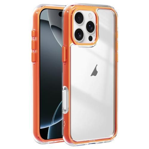 Coque Antichoc 3-En-1 Acrylique Hybride Tpu Pour Iphone 16 Plus (Orange)