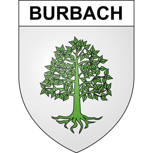 Burbach 67 Ville Sticker Blason Écusson Autocollant Adhésif - 17 Cm