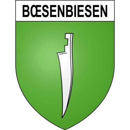 B¿Senbiesen 67 Ville Sticker Blason Écusson Autocollant Adhésif - 8 Cm