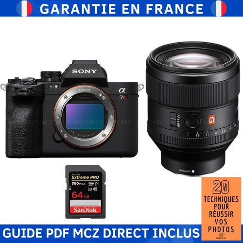 Sony A7R V + FE 85mm f/1.4 GM + 1 SanDisk 64GB Extreme PRO UHS-II SDXC 300 MB/s + Guide PDF MCZ DIRECT '20 TECHNIQUES POUR RÉUSSIR VOS PHOTOS'