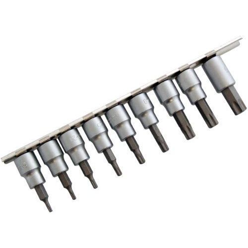 Am-Tech Lot de 10 embouts Torx sur rail 9,5 mm (Import Grande Bretagne)